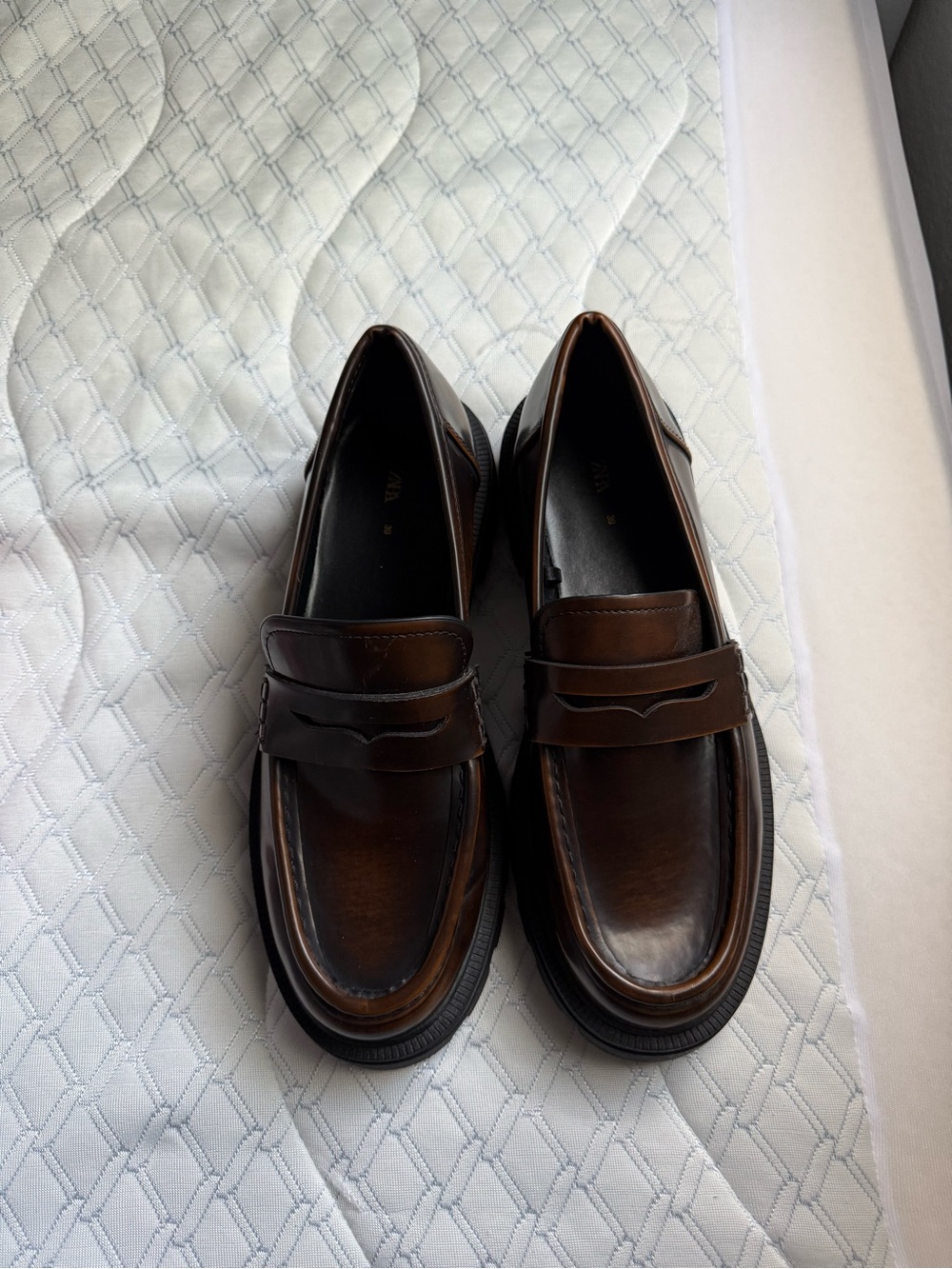 Zara Dark Brown Women’s Penny Moccasins